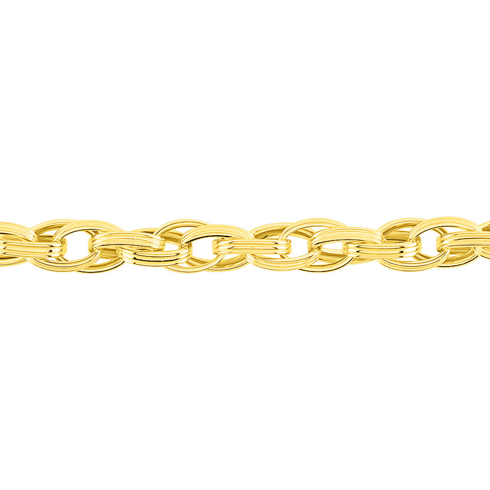 Bracelet Aaron Maille Fantaisie Or Jaune - Bracelets mailles Femme | Marc Orian