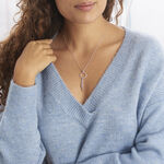 Collier Andde Argent Blanc Oxyde De Zirconium - Colliers avec pierres Femme | Marc Orian