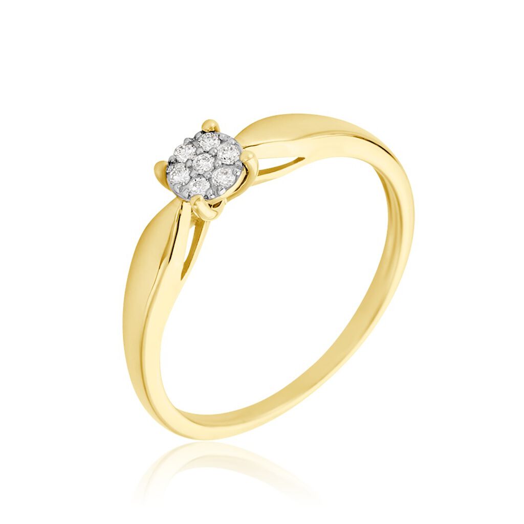 Bague Louisanna Or Jaune Diamant - Parures de mariage Femme | Marc Orian