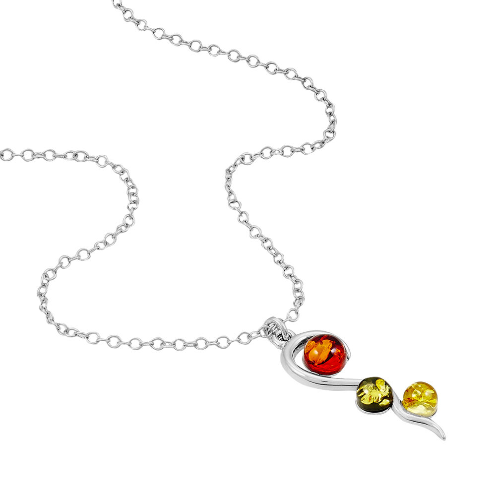Collier Murriel Argent Blanc Ambre - Colliers avec pierres Femme | Marc Orian