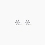 Boucles D'oreilles Puces Allison Argent Blanc Oxyde De Zirconium - Puces Femme | Marc Orian