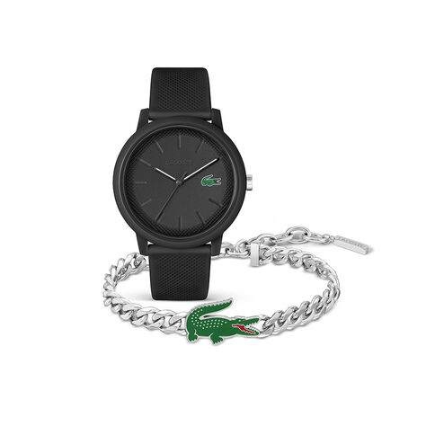 Coffret De Montre Lacoste .12.12 Noir - Montres étanches Homme | Marc Orian