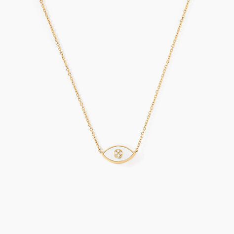 Collier Matiasma Or Jaune Nacre Diamant - Colliers avec pierres Femme | Marc Orian