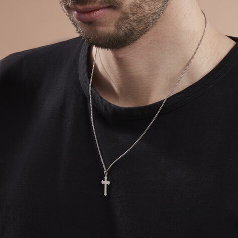 Collier Argent Blanc Pavlo - Colliers Homme | Marc Orian