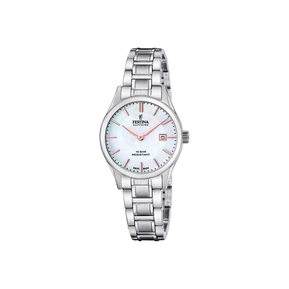 Montre Festina Swiss Made 29 Nacre Blanche - Montres Femme | Marc Orian