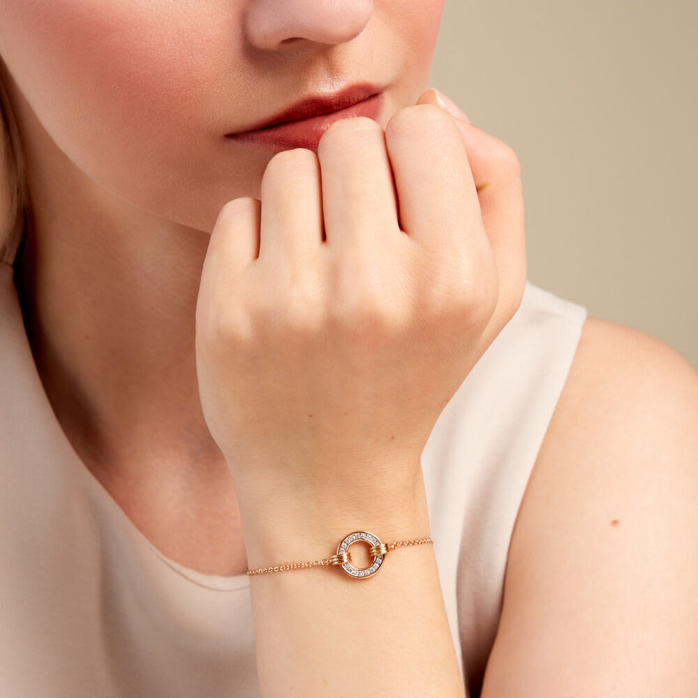Bracelet Philine Plaqué Or Doré Oxyde De Zirconium - Bracelets chaînes Femme | Marc Orian