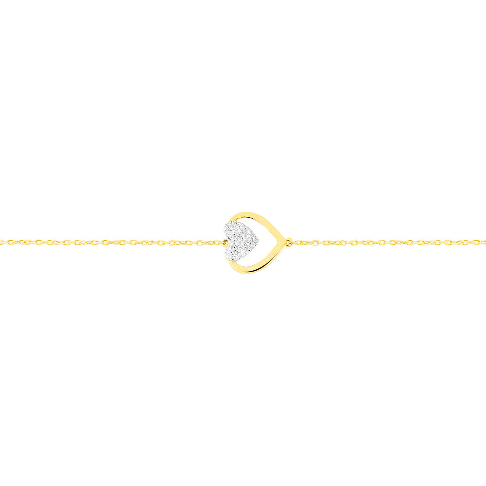 Bracelet Mary-jane Or Jaune Diamant - Bracelets chaînes Femme | Marc Orian