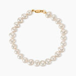 Bracelet Merrane Or Jaune Perle De Culture - Bracelets cha&icirc;nes Femme | Marc Orian