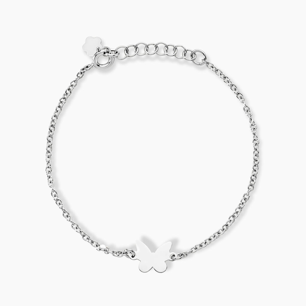 Bracelet Papilio Argent Blanc - Bracelets fantaisie Femme | Marc Orian