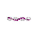 Bague Sofia Or Blanc Rubis Et Diamant - Bagues vintage Femme | Marc Orian