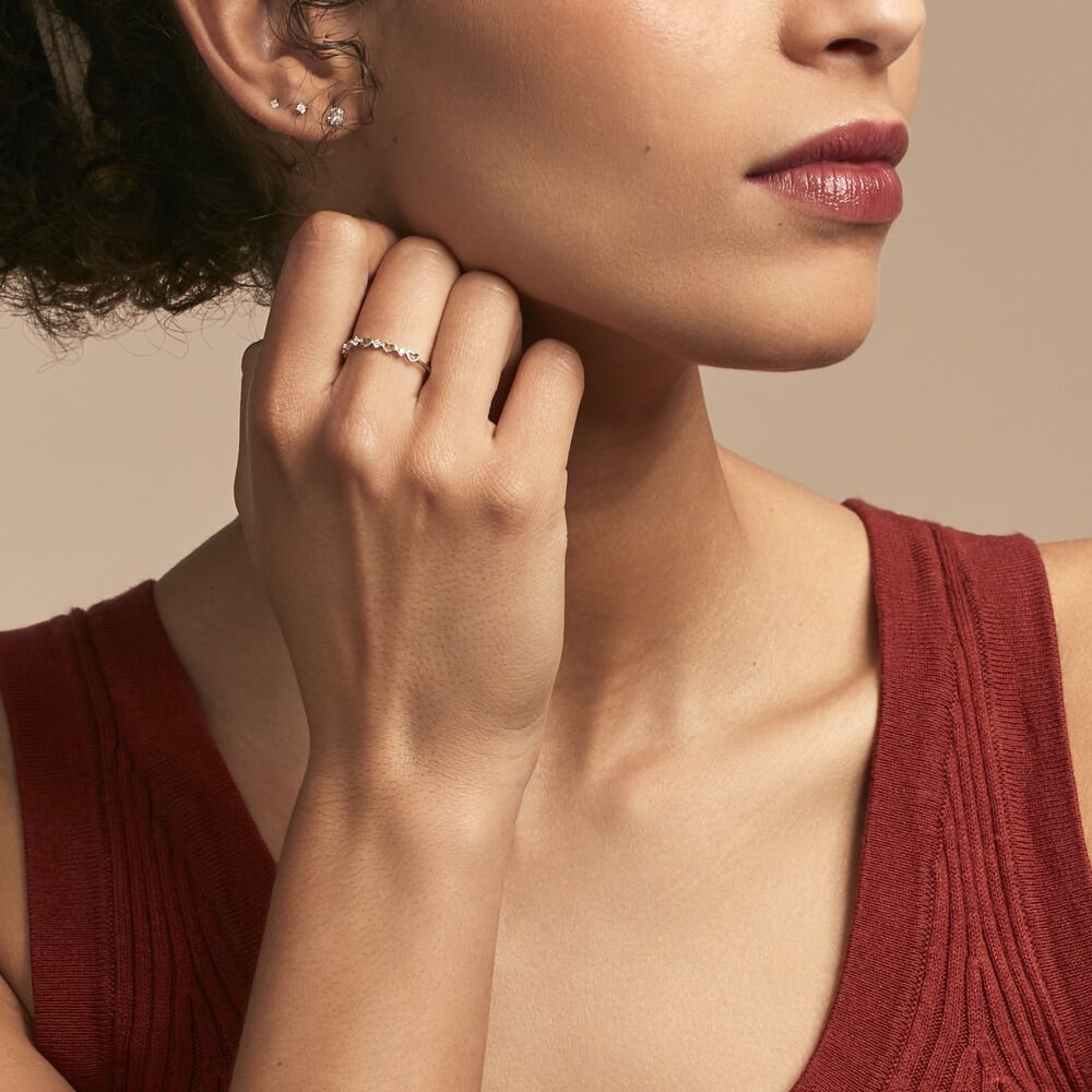 Bague Elonie Argent Blanc Oxyde De Zirconium - Bagues de promesse Femme | Marc Orian