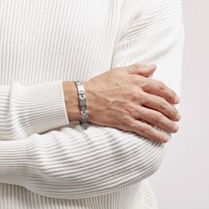 Bracelet Hector Acier Blanc - Bracelets chaînes Homme | Marc Orian