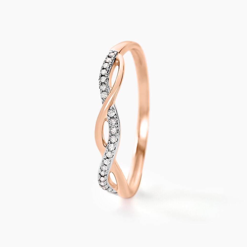 Bague Alizee Or Rose Diamant - Bagues pierres pr&eacute;cieuses Femme | Marc Orian