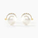 Boucles D'oreilles Puces Lucinda Or Jaune Perle De Culture - Boucles d'oreilles mariage Femme | Marc Orian