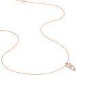 Collier Lisa Or Rose Diamant - Colliers avec pierres Femme | Marc Orian