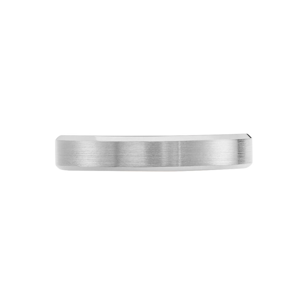 Alliance Rominus Ruban Plat Palladium Blanc - Alliances duo Homme | Marc Orian