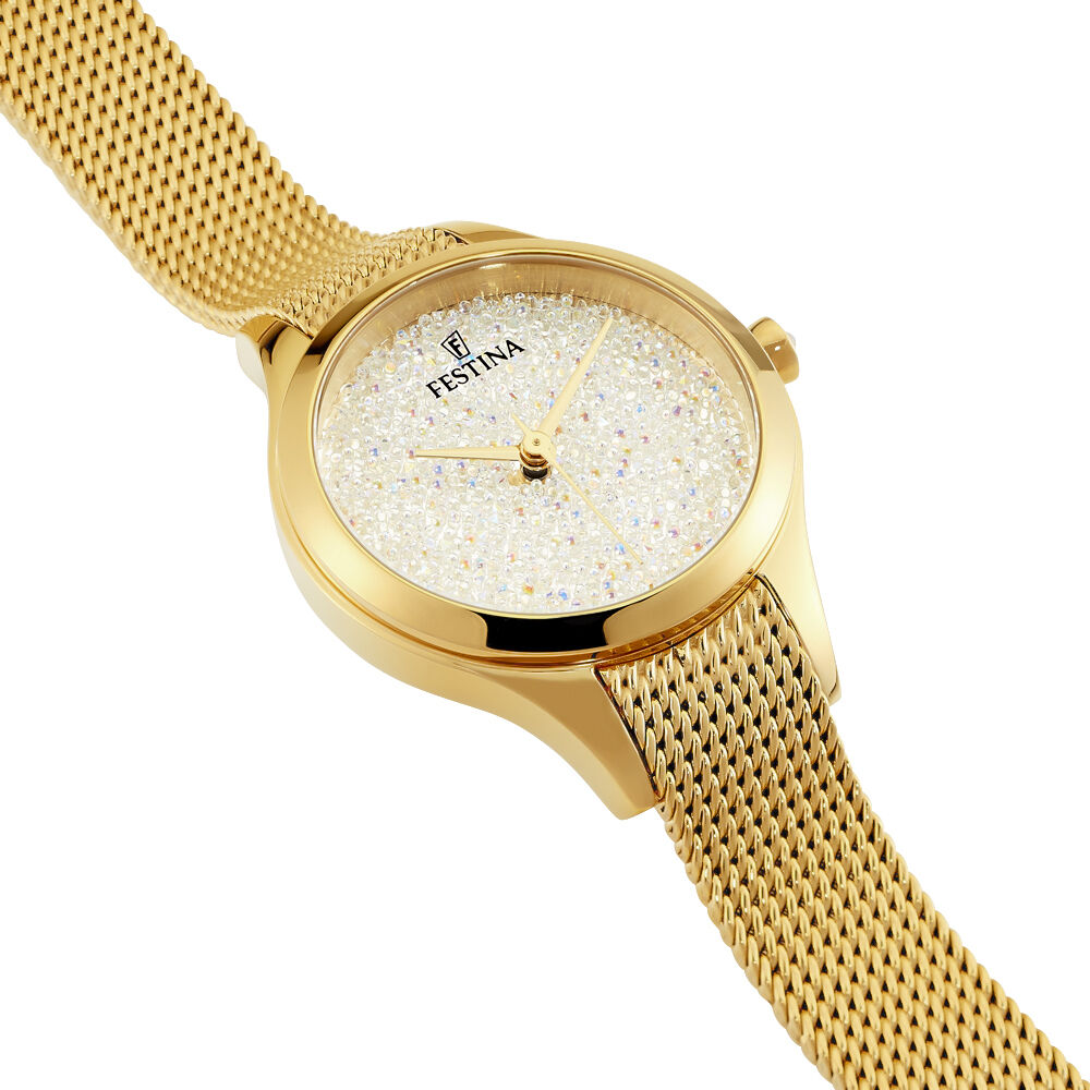 Montre festina dorée best sale femme