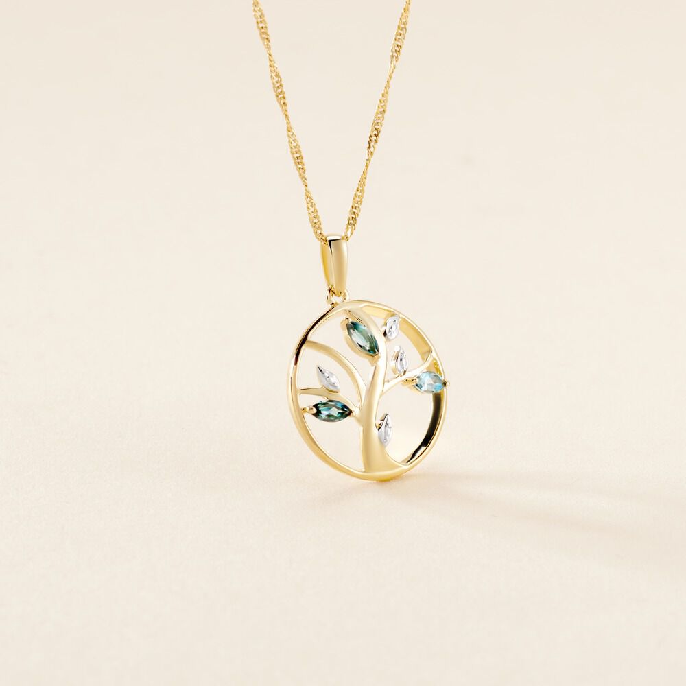 Pendentif Or Jaune Godolieba Topazes - Pendentifs Femme | Marc Orian