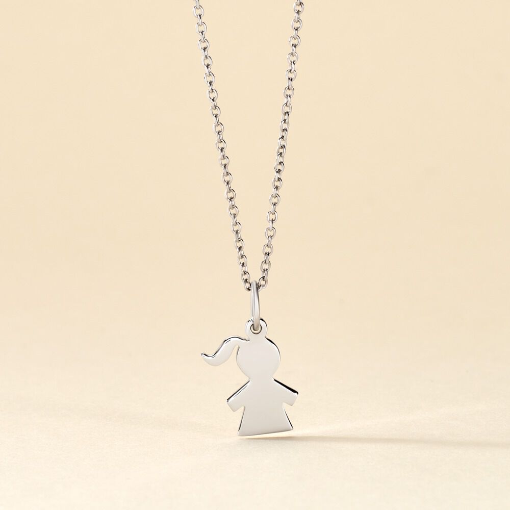 Pendentif Kids Argent Blanc - Bijoux fantaisie Femme | Marc Orian