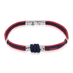 Bracelet Agarae Acier Blanc - Bracelets cordons Homme | Marc Orian