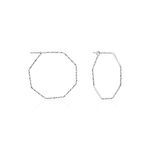 Cr&eacute;oles Ursula Argent Blanc - Cr&eacute;oles Femme | Marc Orian