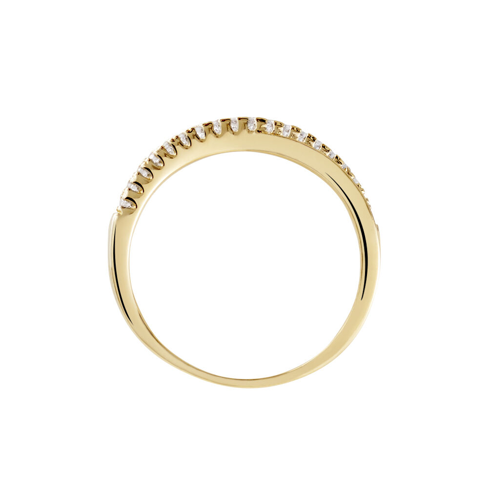 Bague Lia Plaqu&eacute; Or Jaune Oxyde De Zirconium - Bijoux fantaisie Femme | Marc Orian