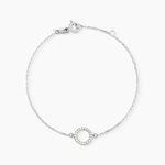 Bracelet Lim Or Blanc Oxyde De Zirconium - Bracelets cha&icirc;nes Femme | Marc Orian