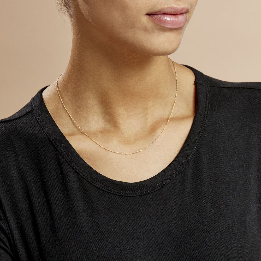 Chaîne Alicianeae Maille Singapour Or Jaune - Chaines Femme | Marc Orian
