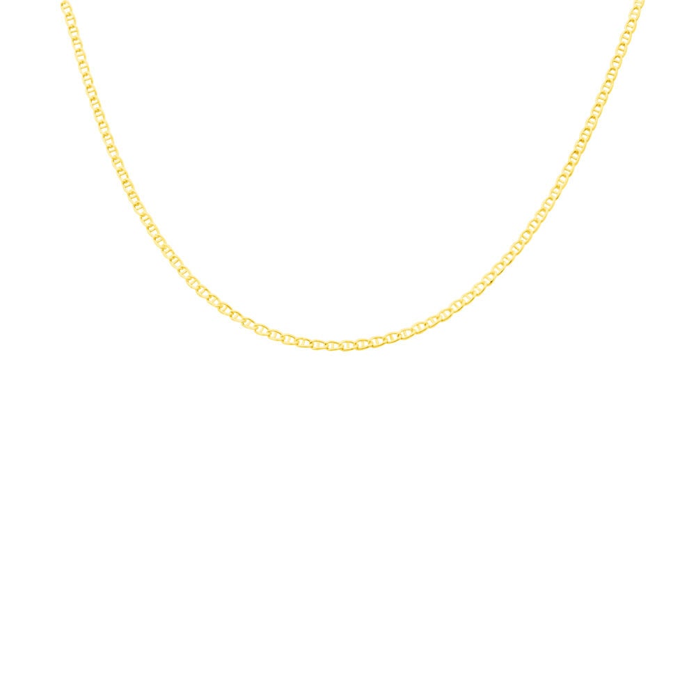 Collier Capucin Or Jaune Maille Marine Plate - Chaines Homme | Marc Orian