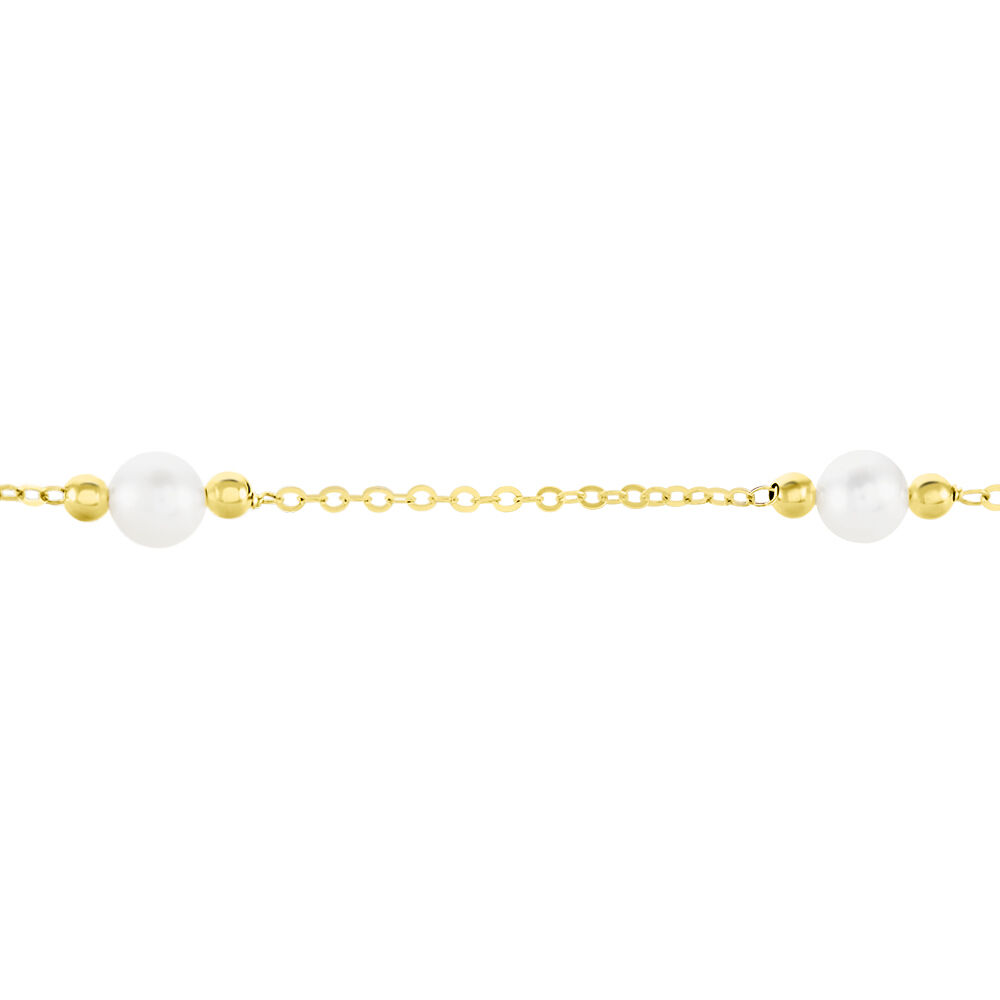 Bracelet perle femme or clearance