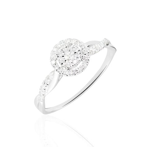 Bague Or Blanc Vesunna Diamants - Bagues pierres précieuses Femme | Marc Orian