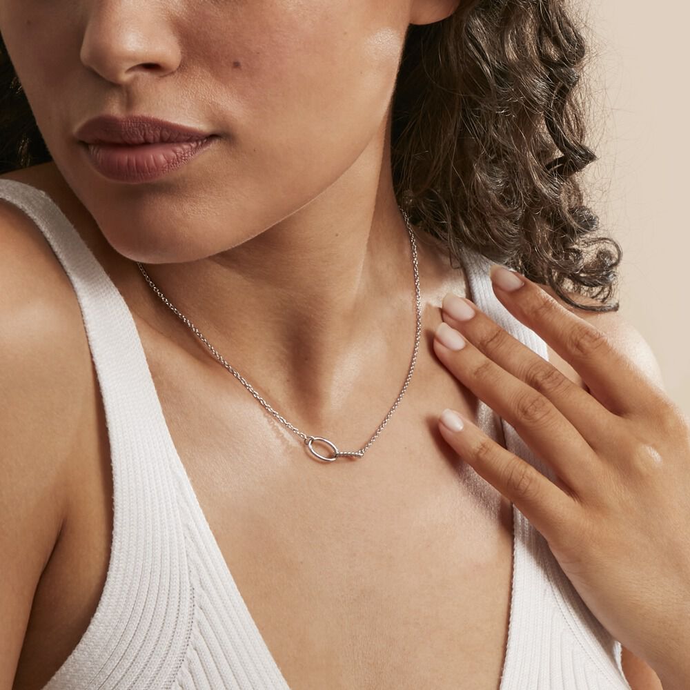 Collier Cherise Argent Blanc - Colliers Femme | Marc Orian