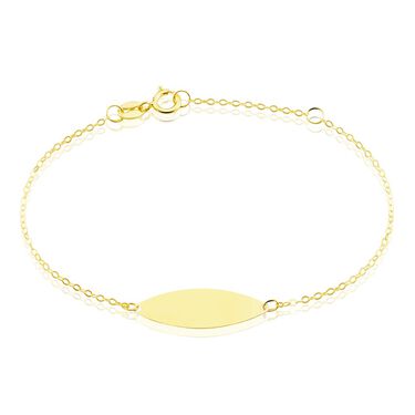 Bracelet Identité Gaspardine Maille Forçat Or Jaune