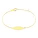 Bracelet Identité Gaspardine Maille Forçat Or Jaune - Gourmettes Enfant | Marc Orian