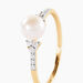 Bague Lonny Or Jaune Perle De Culture Et Oxyde De Zirconium - Parures de mariage Femme | Marc Orian