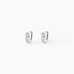 Cr&eacute;oles Kaiko Argent Blanc Oxyde De Zirconium - Cr&eacute;oles Femme | Marc Orian