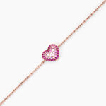 Bracelet Reflets Romantiques Argent Rose Oxyde De Zirconium - Bracelets fantaisie Femme | Marc Orian