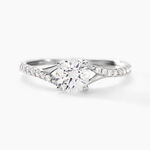 Bague Evita Or Blanc Oxyde De Zirconium - Solitaires Femme | Marc Orian