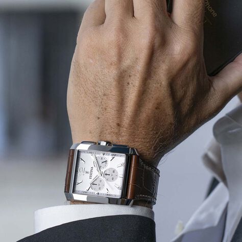 Montre Festina Timeless Chronograph Argenté - Montres classiques Homme | Marc Orian