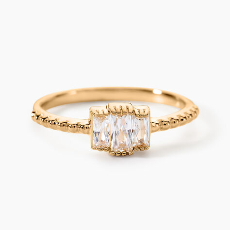 Bague Valentyne Plaque Or Jaune Oxyde De Zirconium - Bijoux fantaisie Femme | Marc Orian