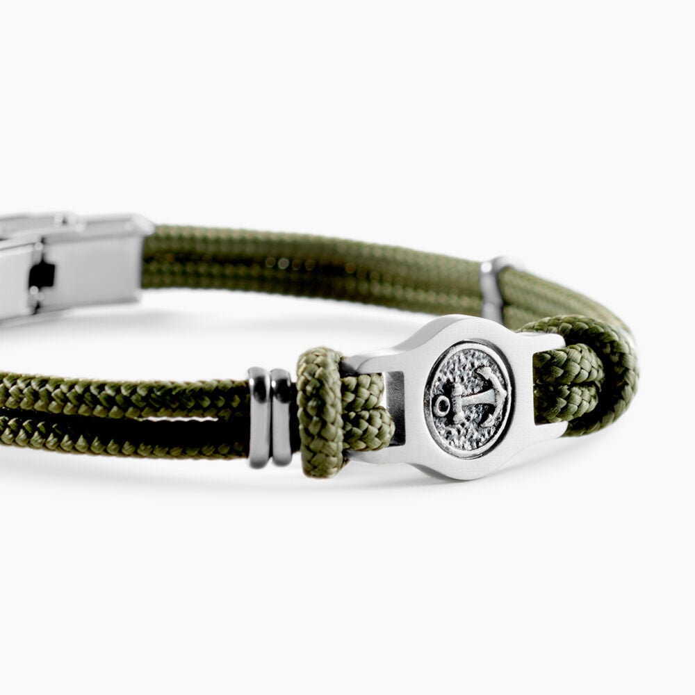 Bracelet Kendrick Acier Blanc - Bracelets cordons Homme | Marc Orian