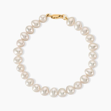 Bracelet Merrane Or Jaune Perle De Culture - Bracelets cha&icirc;nes Femme | Marc Orian