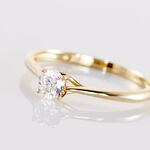 Bague Solitaire Solenia Or Jaune Diamant - Solitaires Femme | Marc Orian