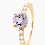 Bague Or Jaune Monroe Amethyste Oxydes De Zirconium - Bagues pierres fines Femme | Marc Orian