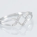 Bague Loula Or Blanc Diamant - Bagues pierres pr&eacute;cieuses Femme | Marc Orian