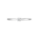 Bague Solitaire Or Blanc Flora Diamant - Solitaires Femme | Marc Orian