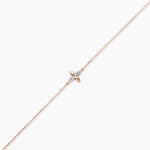 Bracelet Or Rose Ginila Diamants - Bracelets cha&icirc;nes Femme | Marc Orian