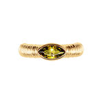 Bague Angelica Plaque Or Jaune Oxyde De Zirconium - Solitaires Femme | Marc Orian