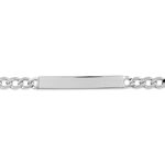 Bracelet Identit&eacute; Casper Argent Blanc - Gourmettes Femme | Marc Orian