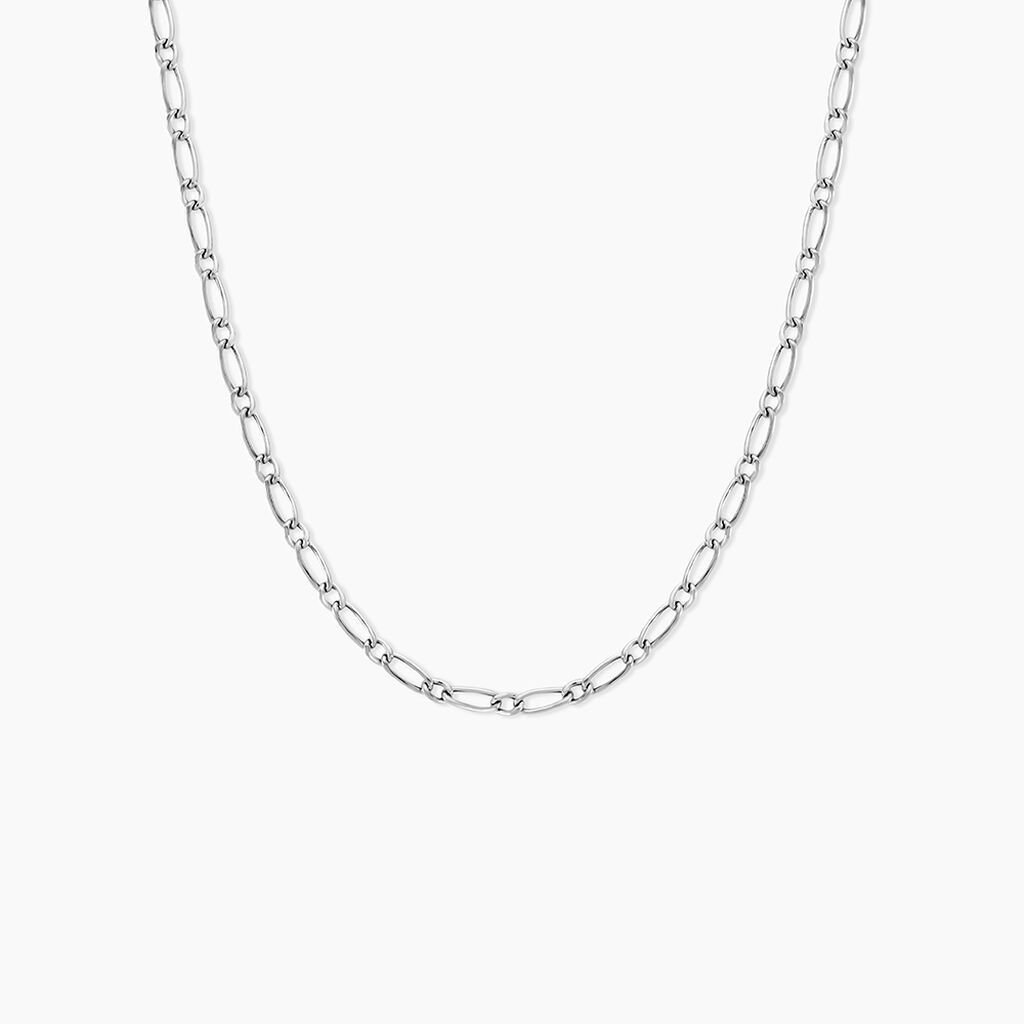 Cha&icirc;ne Ophelio Maille Alternee 1/1 Or Blanc - Chaines Femme | Marc Orian